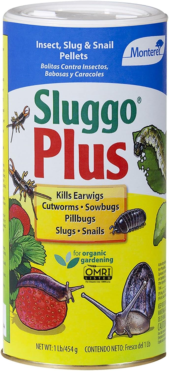 Monterey LG6575 Sluggo Plus Wildlife and Pet Safe Slug Killer, for Insects, 1 lb