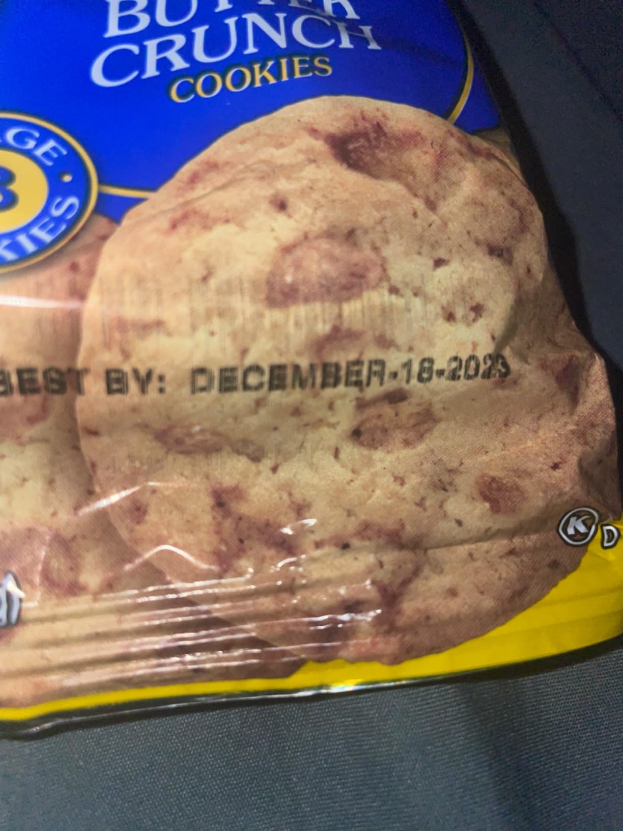 Linden's Butter Crunch Cookies, 3 Large Cookies, Pack of 8