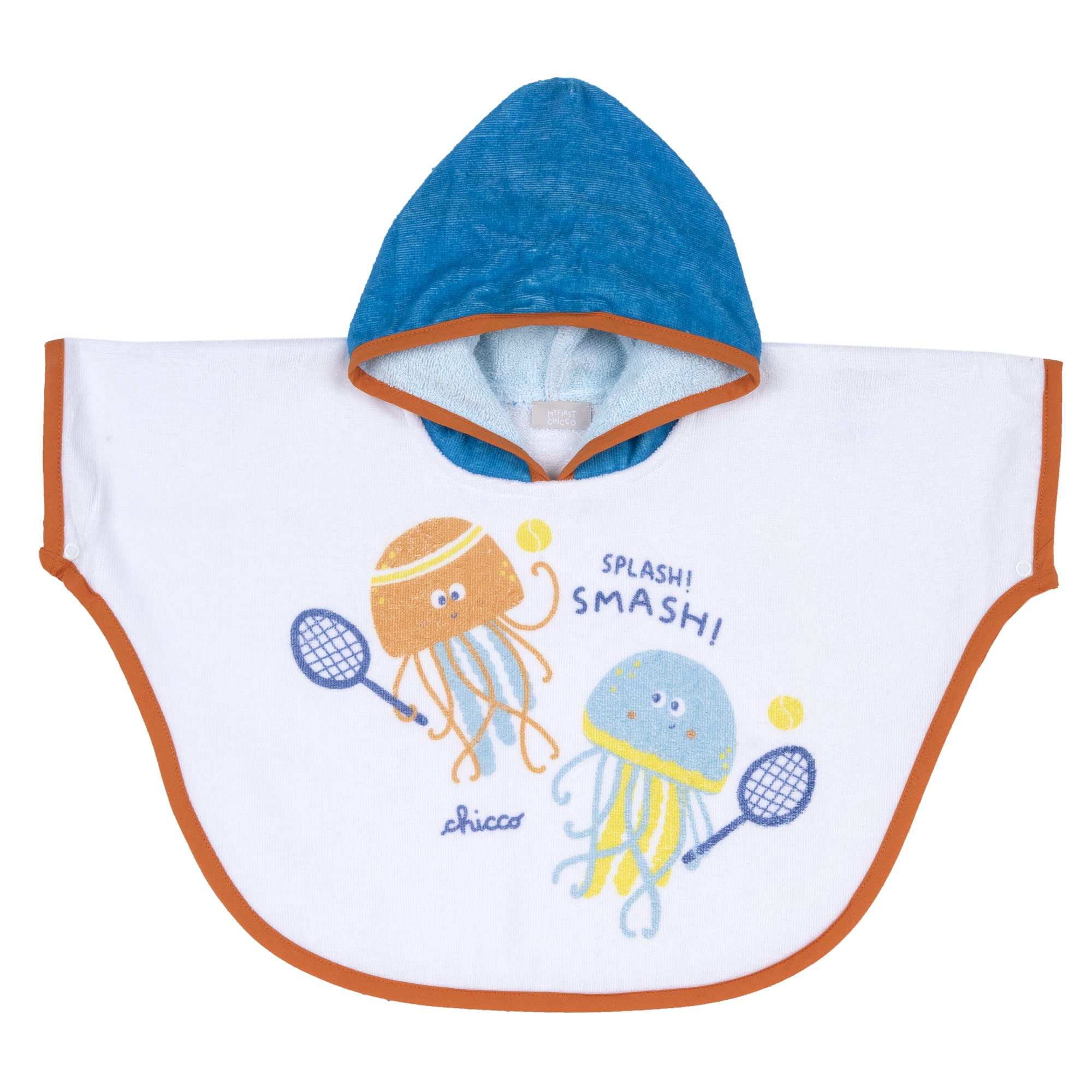 Chicco Erkek Bebek Plaj Havlusu, Beyaz, 1-3 Ay