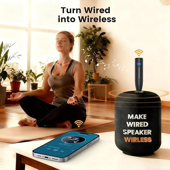 Maedhawk Bluetooth 5.4 Receiver 3.5mm Aux Adapter for Car, Noise Cancelling