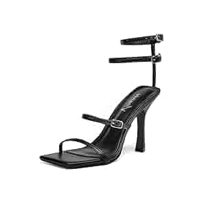 Amazon.com | vivianly Women'S Square Toe Strappy Heels