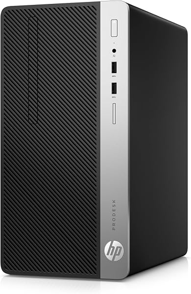 HP ProDesk 400 G5 MT Ordinateur de Bureau, Intel Core i5-8500 6-Core 3.0GHz, 8 Go de RAM, 256 Go de SSD, Clavier QWERTY US, Win11 Pro (Reconditionné) - 1