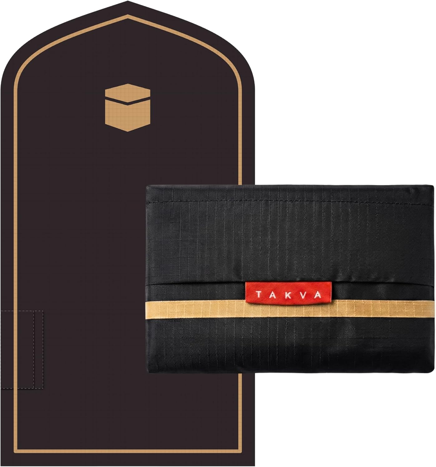 TAKVA The Pocket Sejadah™ | Portable Foldable Travel Prayer Mat, Waterproof, Ramadan/Eid Gift, Perfect Muslim Gift, Pocket Size (Design in Japan, Made in Turkey)