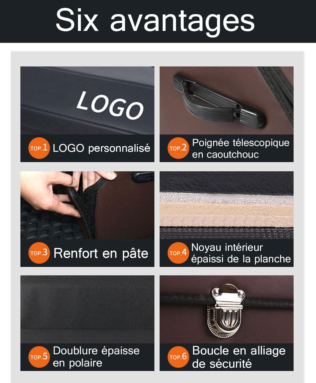 Organiseur de Coffre, Logo personnalisé Organisateur de Coffre, Organiseur de Coffre de Voiture Pliable, Imperméable, Grande Capacité, Organiseur de Coffre avec Manipuler Résistant