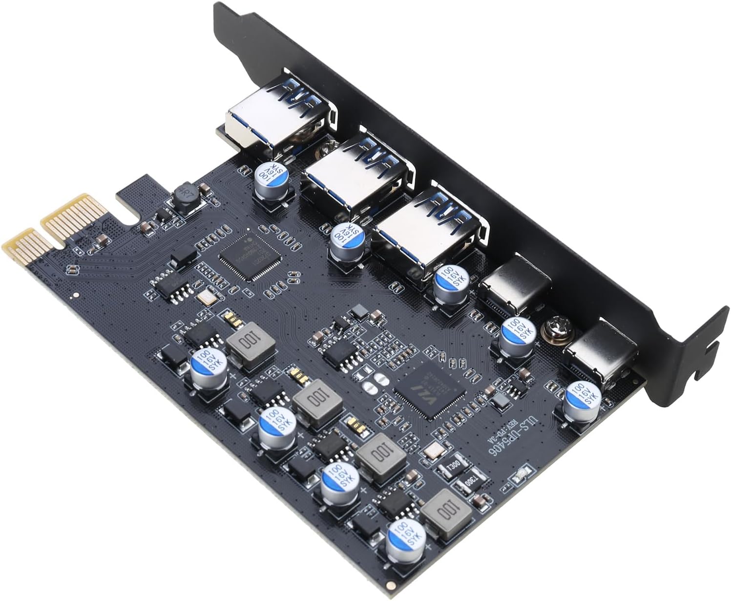 10Gbps PCIe X16 to NVMe USB 3.0 PCIE to 4 Port Internal Expansion Card Controllers Adapter Expansion Card for Desktop Bandwidth