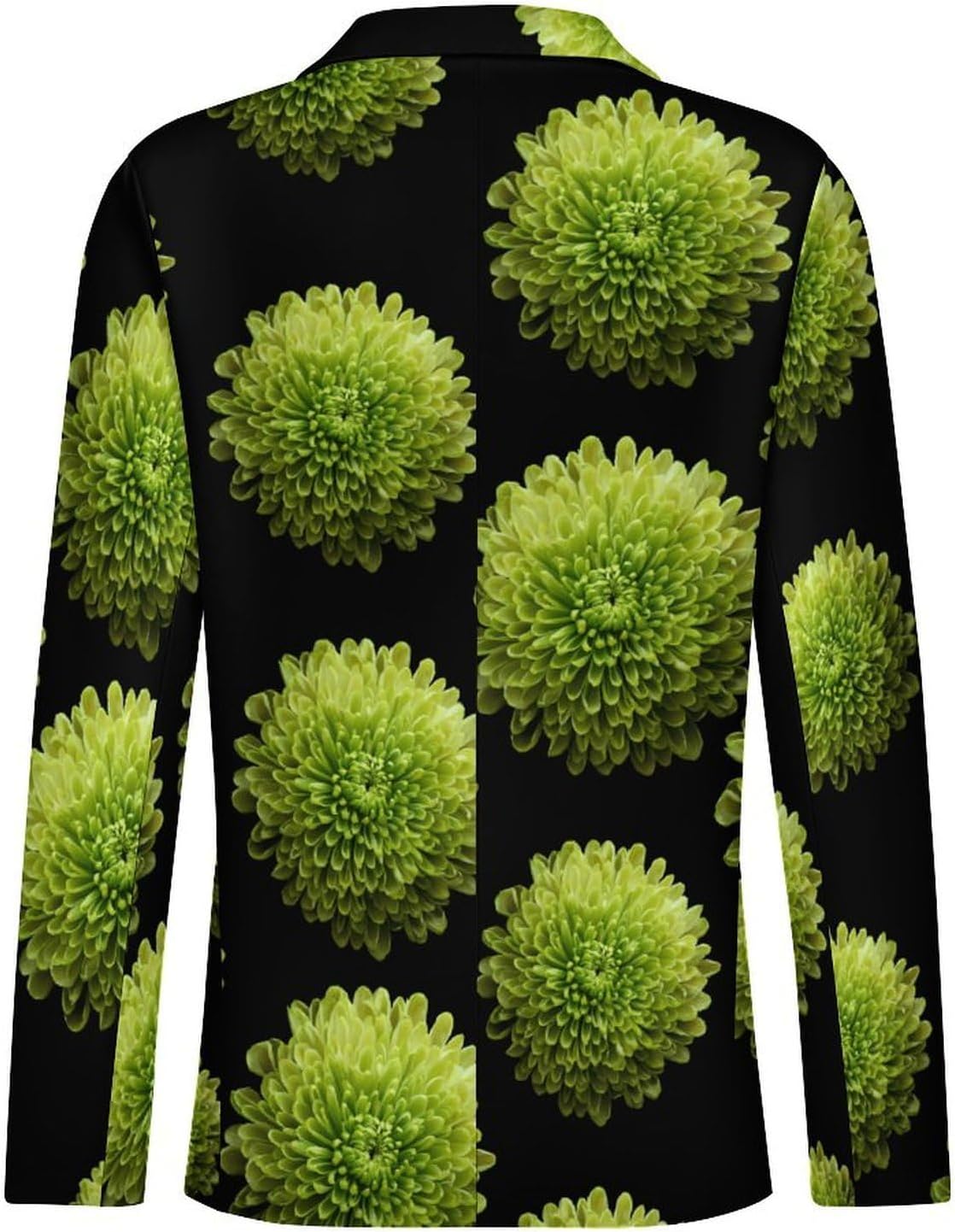 Pompom Flowers Suits Blazer for Men Buttons Jacket Coat Business 6X-Large