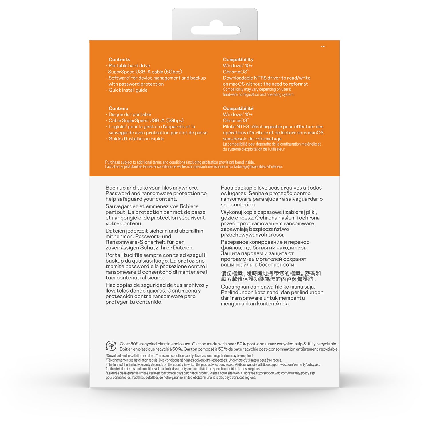 Western Digital WD My Passport 6TB Black - usb3.2_gen_2 Portable Hard Drive with Password Protection and Auto Backup Software - Image 6