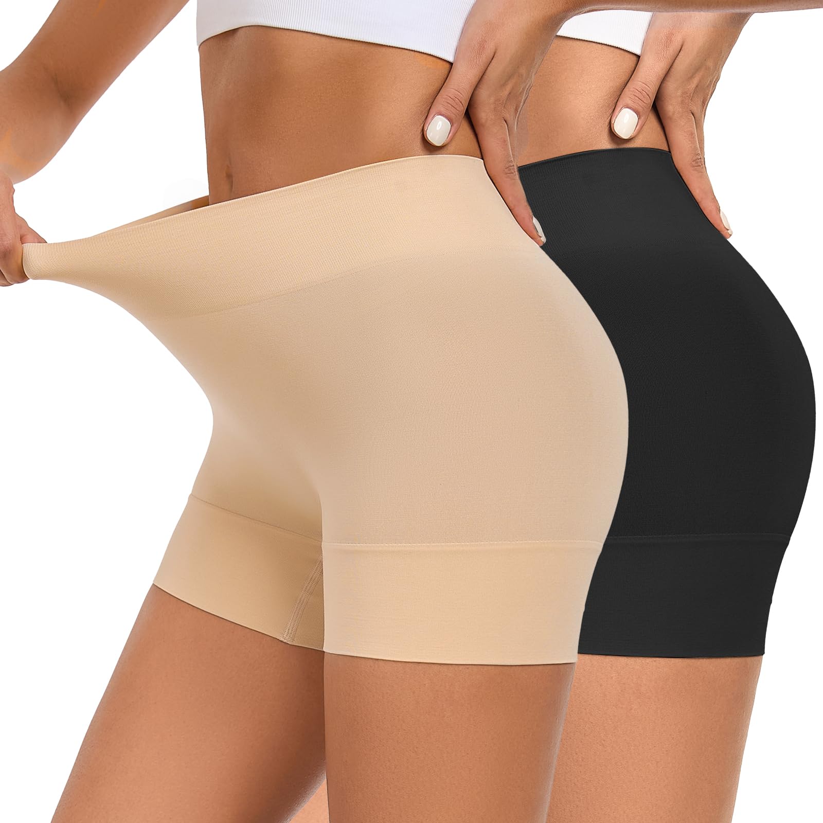 YADIFEN Radlerhose Damen Kurz für Kleid Kurze Radlerhose Shorts Damen unter Kleidern Rock Hotpants Short Leggings Boxershorts Nahtlos Hohe Taille Unterziehhose für Sommer