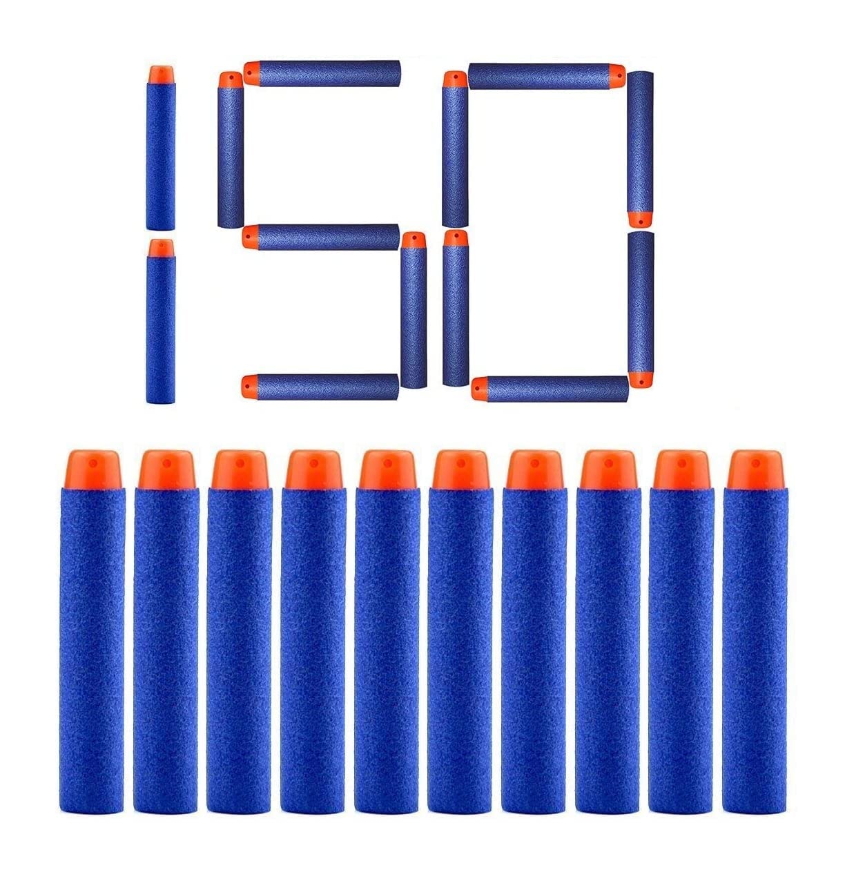 HOME BUY Toy Bullet Foam Dart Bullets for Guns Pack of -150 pic Blue
