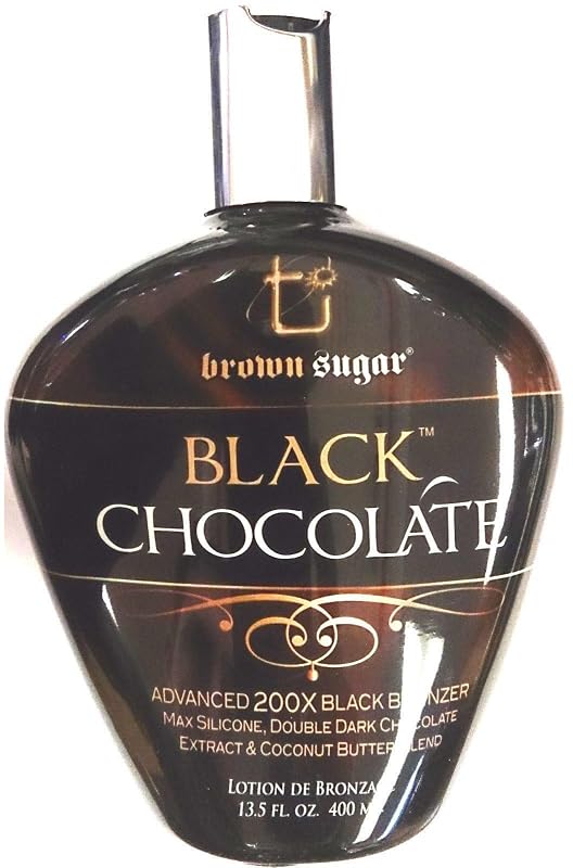 Loção bronzeadora Black Chocolate 200X Black Bronzer para cama de bronzeamento Tan Inc. – 383 mL