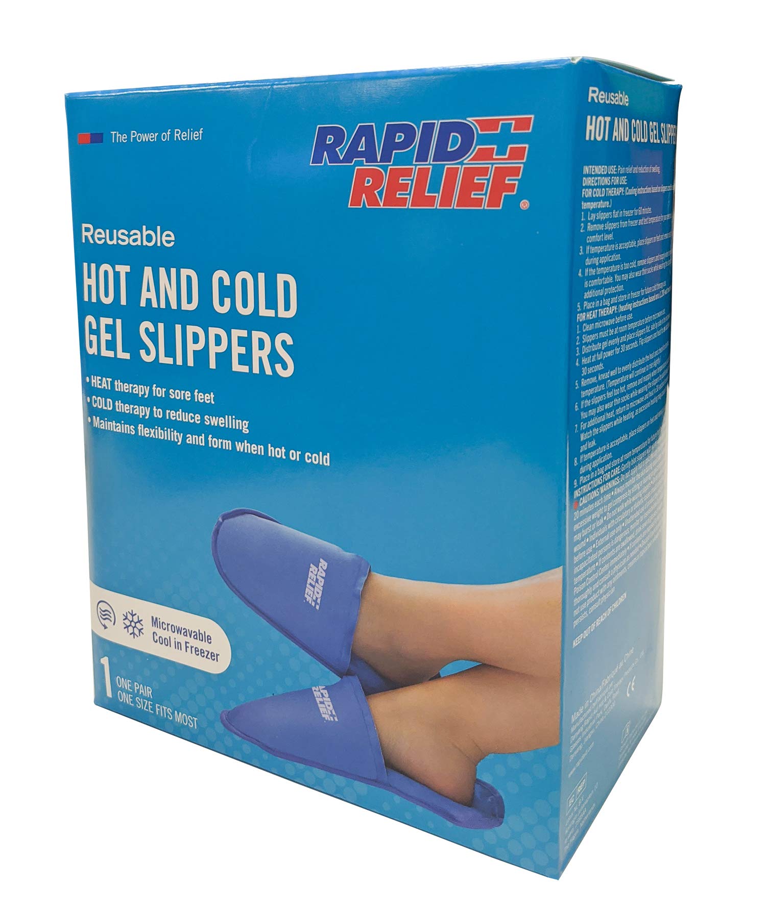 Rapid Relief Hot and Cold Therapy Slippers for Swollen and Painful Feet