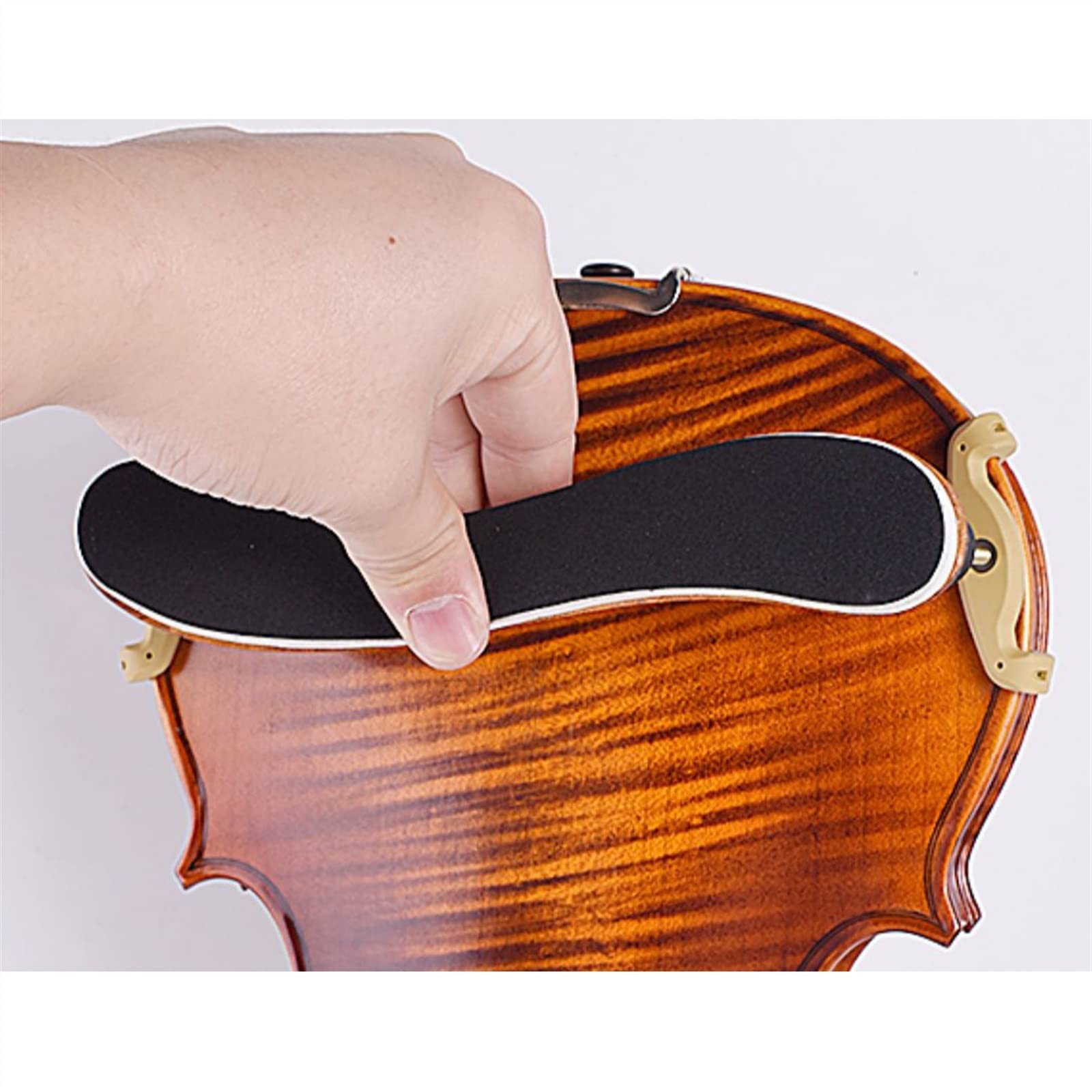 Pieza de Repuesto de violín Almohadilla De Hombro De Violín De Esponja Gruesa Ajustable En Altura Y Ancho Profesional De Arce Violín Hombrera (Color : 4/4-3/4)