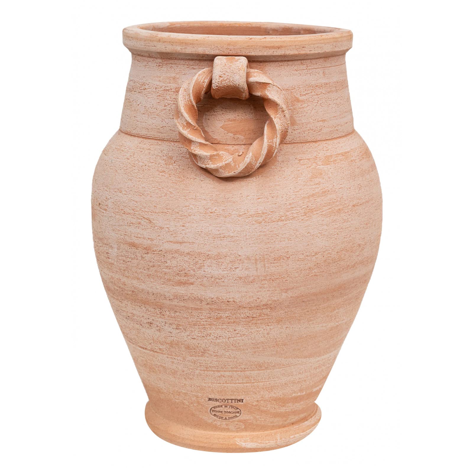 Biscottini Porta ombrelli per esterno e interno 34x48 cm | Vasi terracotta portaombrello Made in Italy | Portaombrelli da esterno lavorati a mano