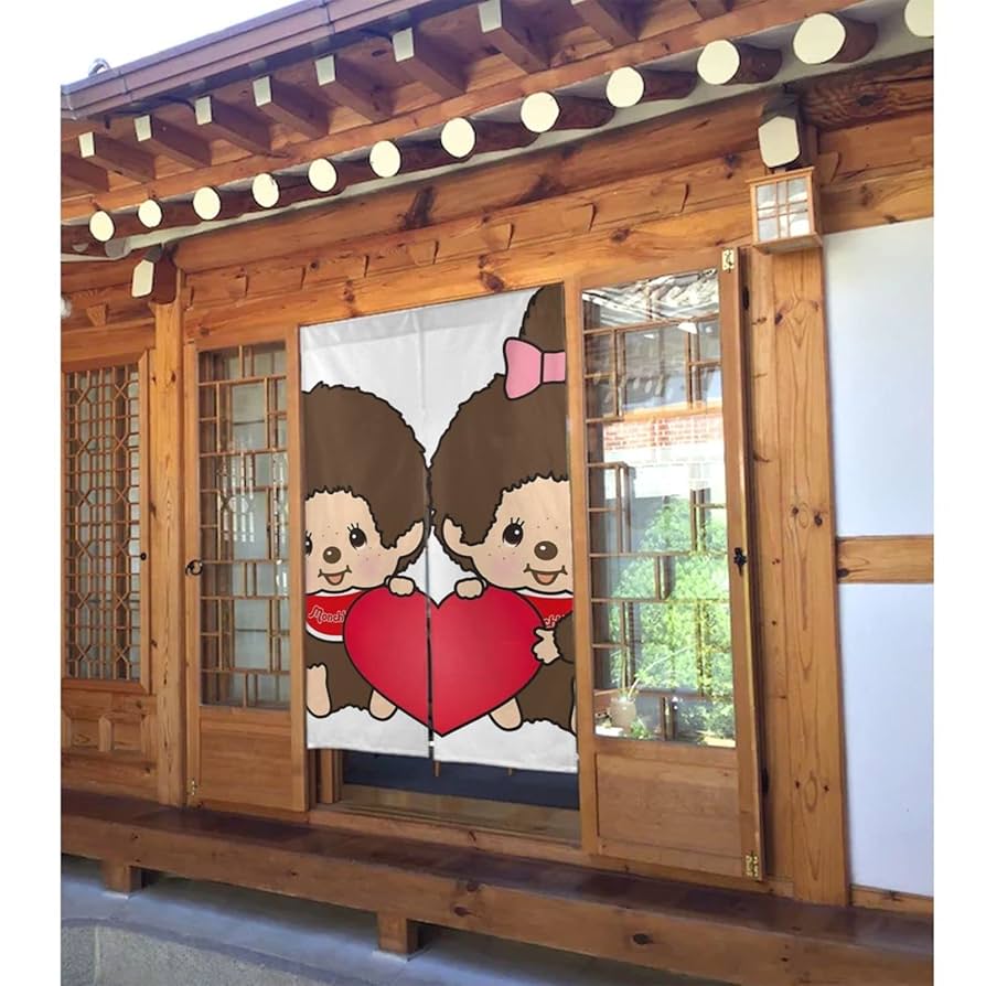 カーテン　もんち Amazon｜モンチッチ 暖簾 ドアカーテン 防寒カーテン 間仕切り