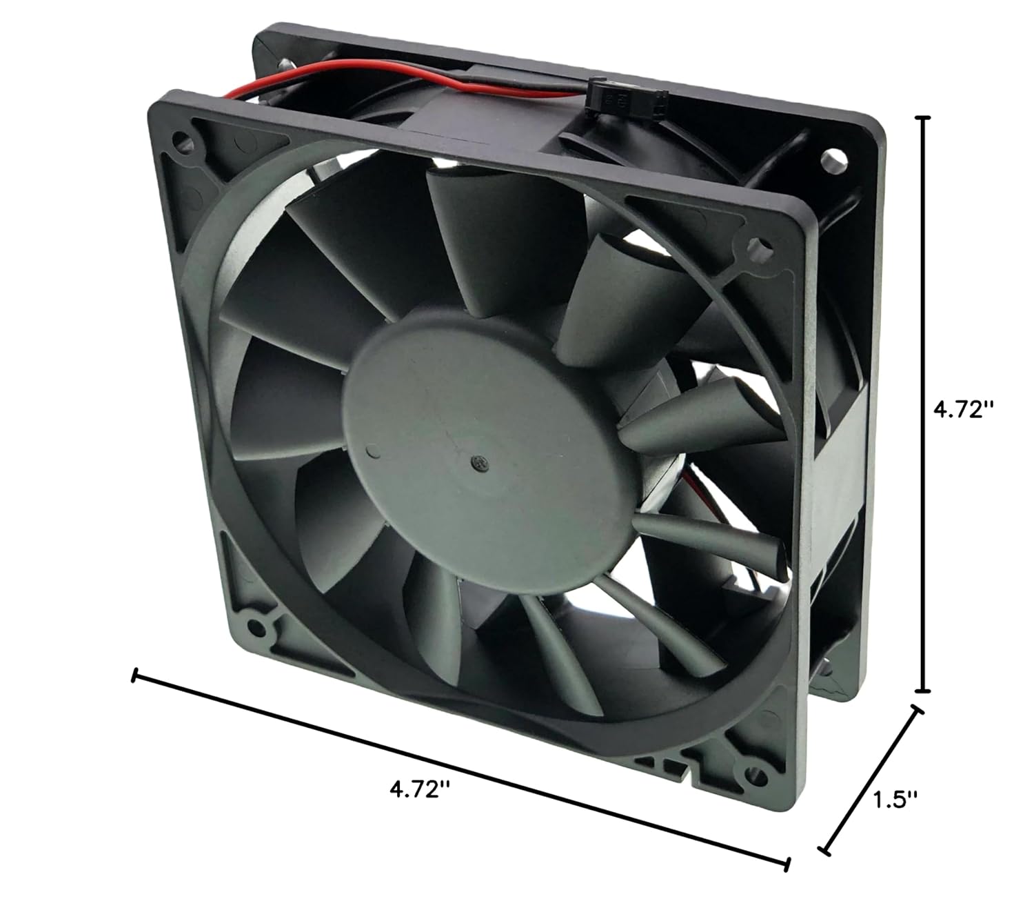 for Delta PFB1224EHE-6F24 Cooling Fan, 24V 1.08A 21.6W 4000RPM 181.27CFM 120X120X38MM 2-Wire Inverter Fan