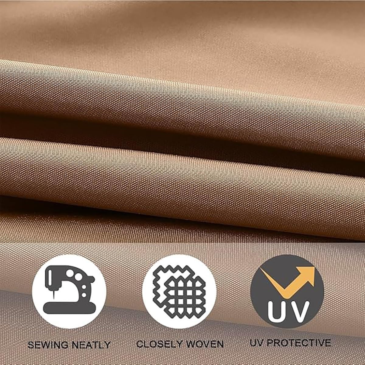 Outdoor Parasol Replacement Canopy 270cm/350cm, Table Umbrella Cover for 6/8 Ribs, Easy Install Blue & White Canopy Fabric for Garden Patio Sunshade