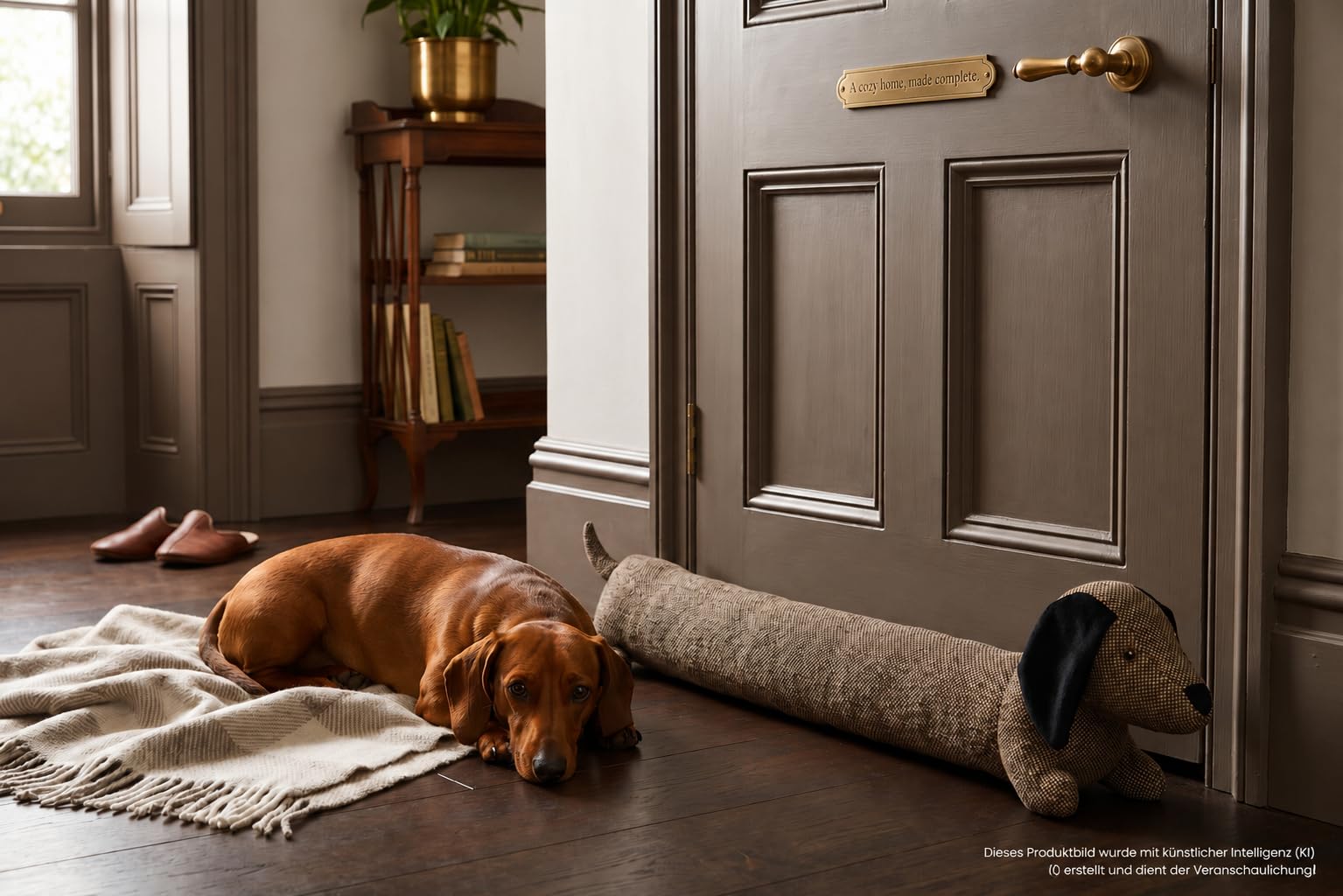Fermaporta a forma di bassotto, paraspifferi per finestre, accessorio per la casa, decorazione con animali