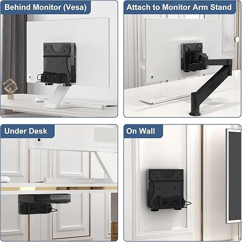 Miniatura 6 de Adjustable Client Mount Bracket Mounting Computer Monitor Arm Stand Under Desk Installation Under Desk Monitor Arm Stand