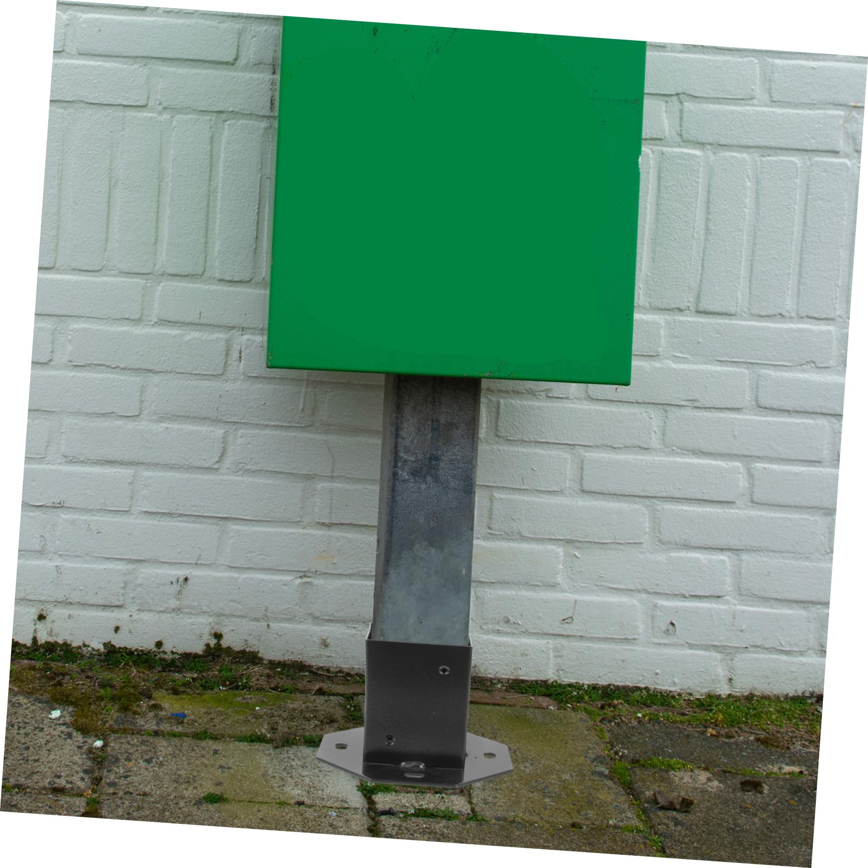 Protezione Base per Palo Cassetta Postale e Deck in Metallo Nero