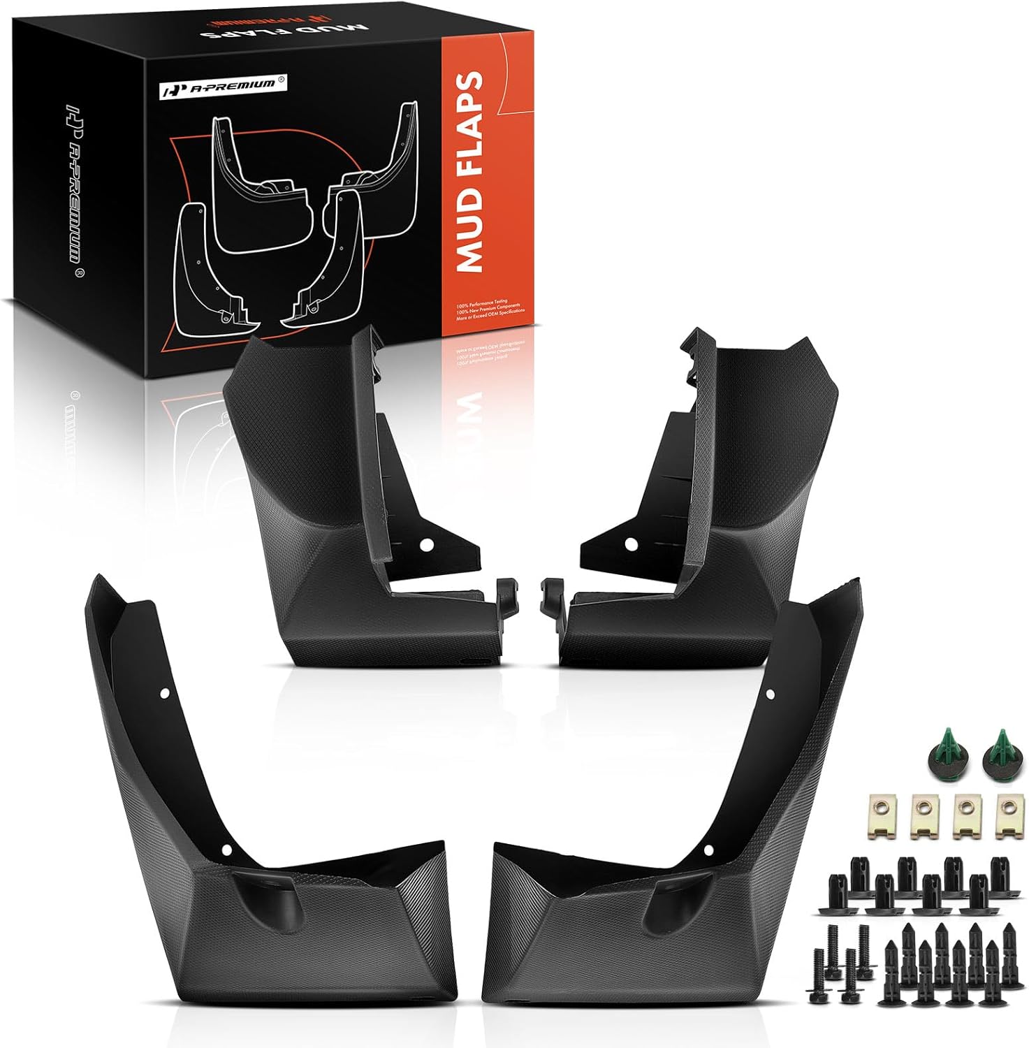 A-Premium Set of 4PCS Mud Flaps Splash Guards Mudflaps Mudguards with Hardware Kits Compatible with Subaru Ascent 2019 2020 2021 2022 2023, Front & Rear (Driver and Passenger Side)