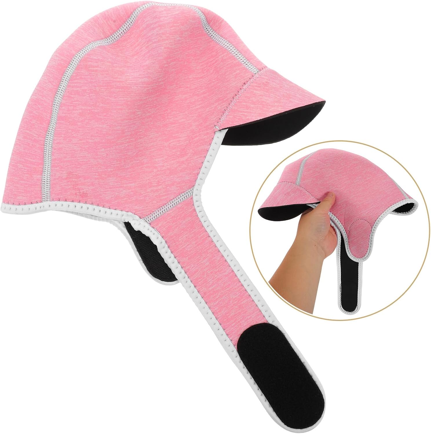 Housoutil Thermal Diving Hood 2mm Neoprene Scuba Diving Cap with Brim for Men Women Snorkeling Surfing Warm Swim Hat for Cold Water Outdoor Water Sports