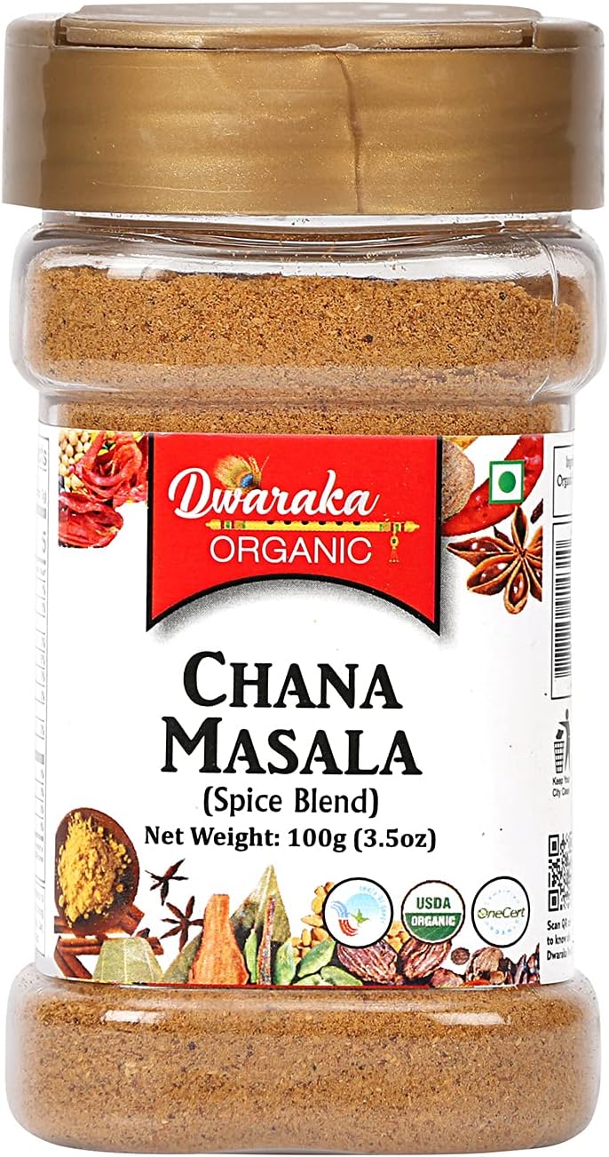 Dwaraka Organic - Chana Masala, 3.5oz, Healthy, Organic, Non GMO, All Natural
