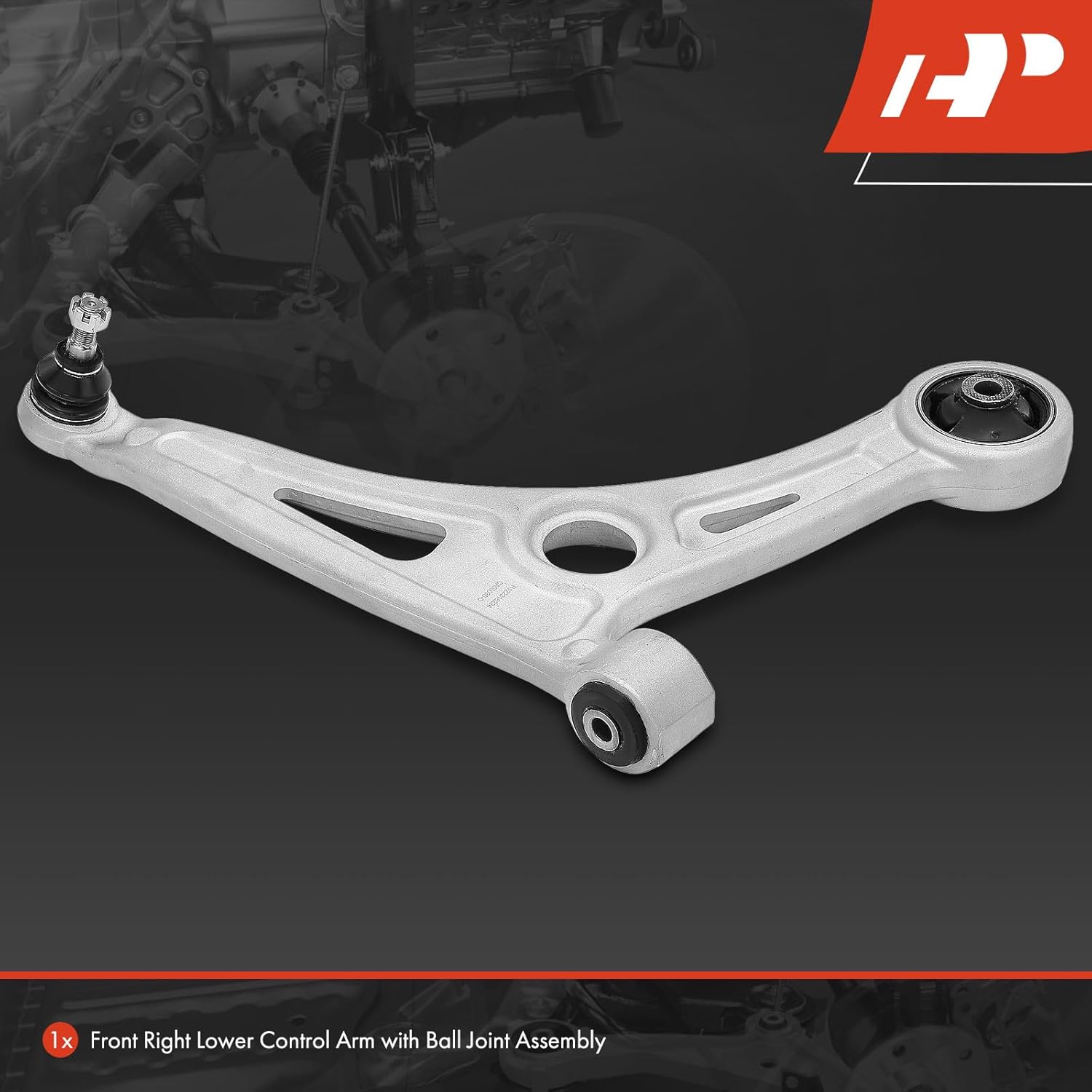 A-Premium Front Right Lower Control Arm, with Ball Joint and Bushing, Compatible with Kia Niro 2017-2022, Niro EV 2019-2022 & Hyundai Ioniq 2017-2022, Kona Electric 2019-2022