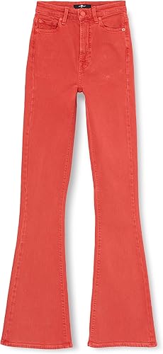 7 For All Mankind Ultra HR Skinny Boot Calzoncillos, Red, Regular De Las Mujeres
