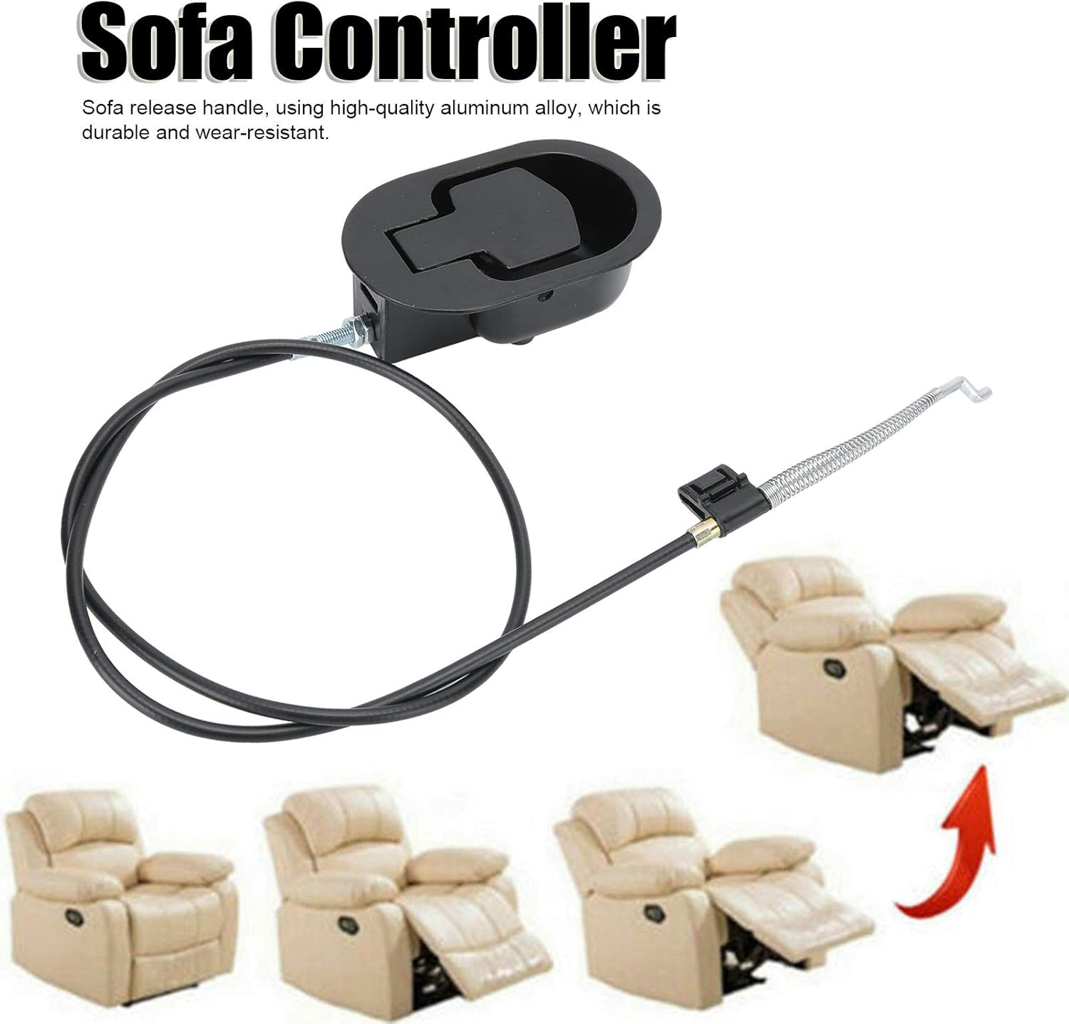 Sofa Release Handle, Sofa Chair Recliner Release Puller, Couch Release Lever Pull Handle for Most Recliner Sofas(120mm)