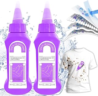 Fourpeopeo Active Enzyme Laundry Stain Remover, 5 fl.oz Active Enzyme Laundry Stain Remover, White Shirt Guardian, Active Enzyme Stubborn Clothing Oil Stain Remover for Clothes (2-Pack, 10 fl.oz)