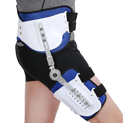 Soporte de abducción de cadera ROM con bisagras, estabilizador de cadera de abducción ajustable para alivio del dolor de ciática, soporte de ortesis