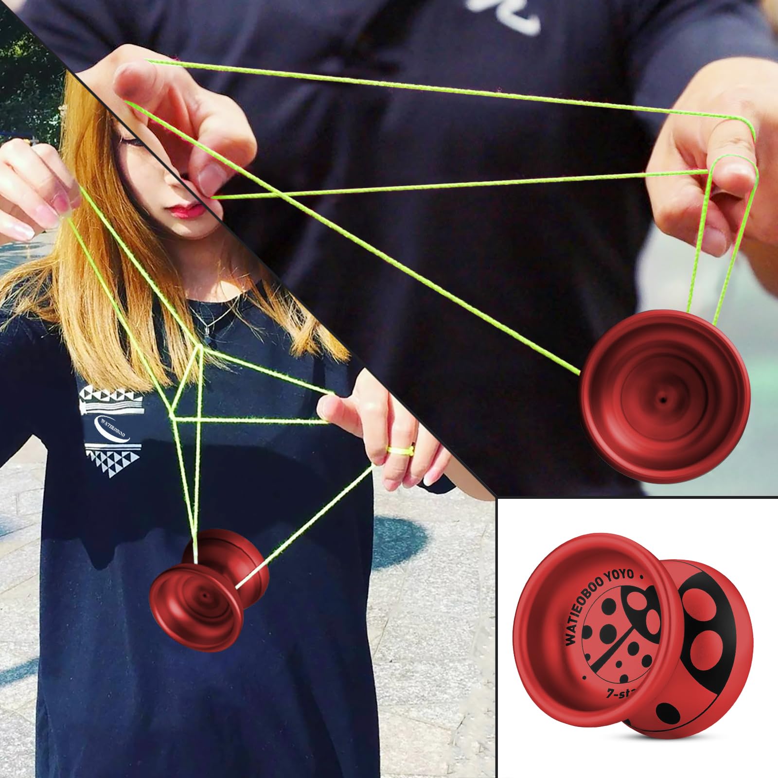 Amazon | WATIEOBOO yoyo メタルヨーヨープロフェッショナル、反応