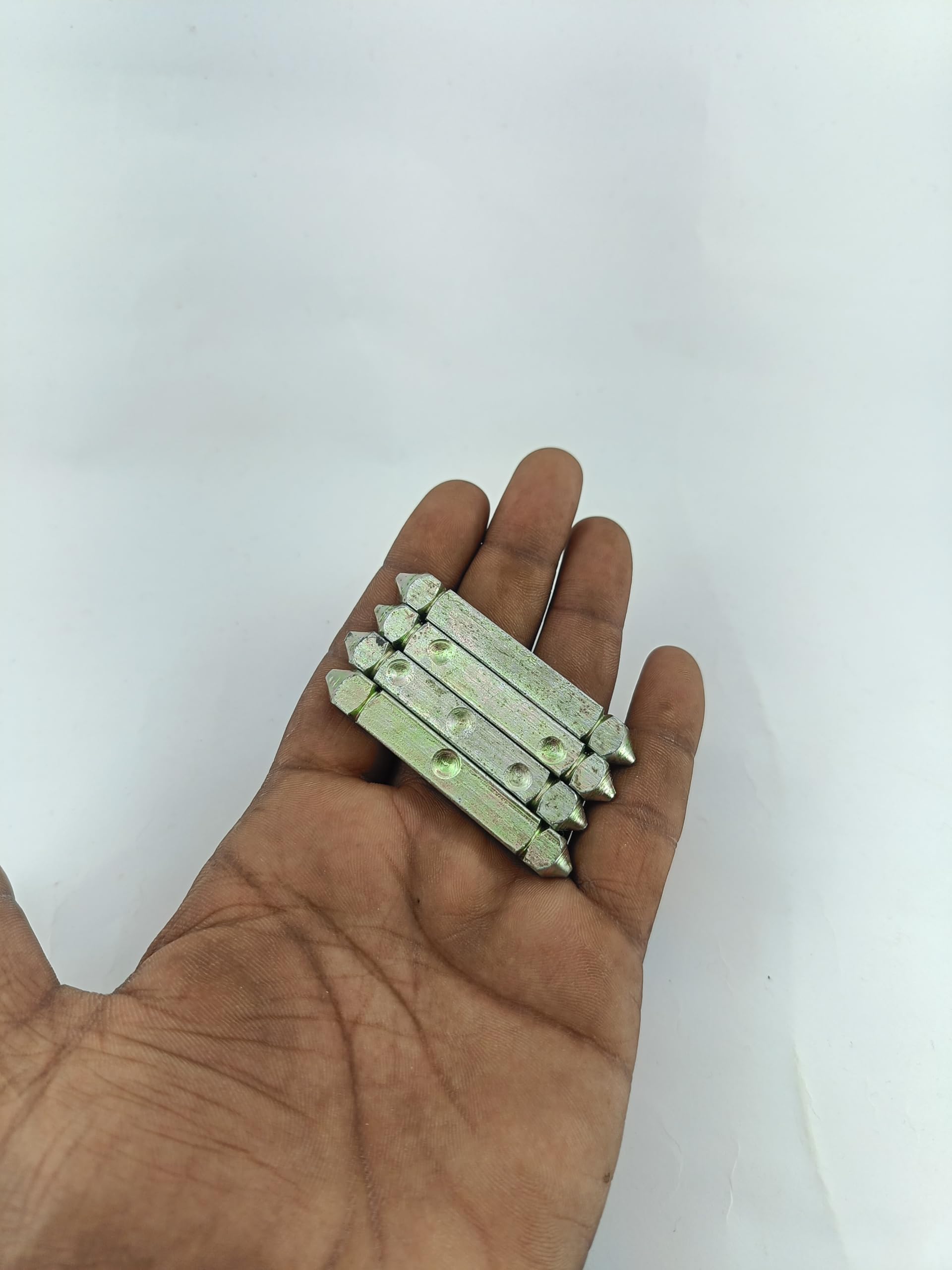 advancedestore - 4 Metal Dice - Dayakattai - Pachikalu - Pasa - Paasa -Traditional Dice - 4.5 cm Length Approx - (4 Pieces) - Image 3 thumbnail