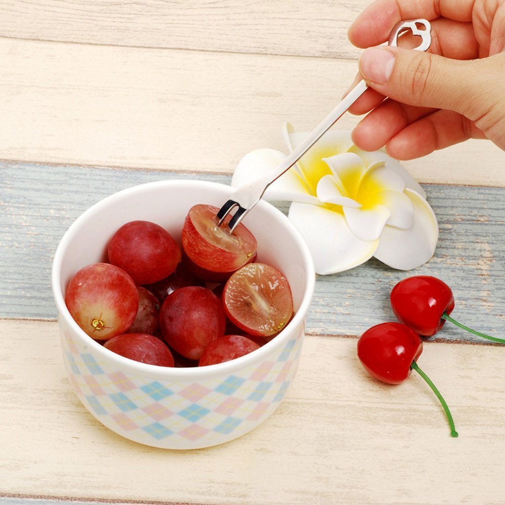 6 Pack Small Forks for Appetizers Seafood Pickle Cocktail, Stainless Steel — Amazon image 3