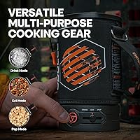 Vista 4 de Combo de utensilios de cocina eléctricos para camping, incluye olla Joulle Kettle y sistema de cocina Nomad con bolsa y taza inteligente