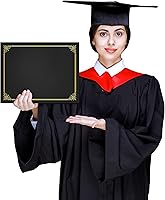 Vista 6 de GNL Paquete de 50 soportes negros para certificados – Soporte para diploma, cubiertas de certificado con borde de lámina dorada, para papel