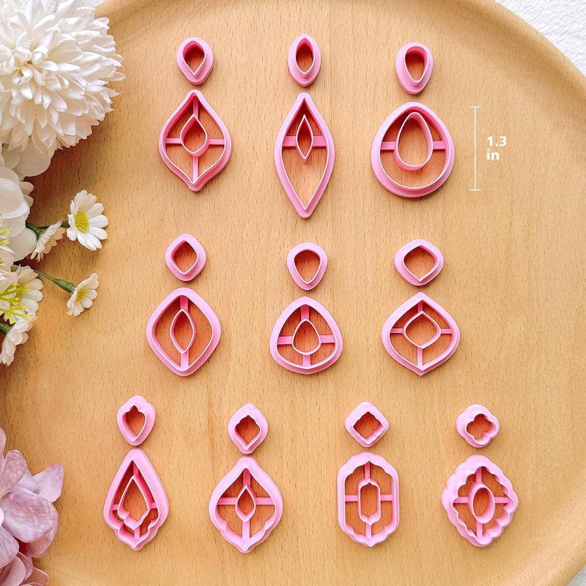 Keoker Polymer Clay Cutters Set 20 Boho Shape Clay Cutters for Polymer Clay Jewelry Making - Image 4
