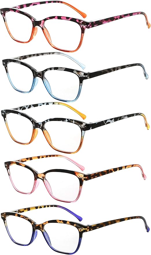Eyekepper 5 Pack Reading Glasses Women Cateye Readers