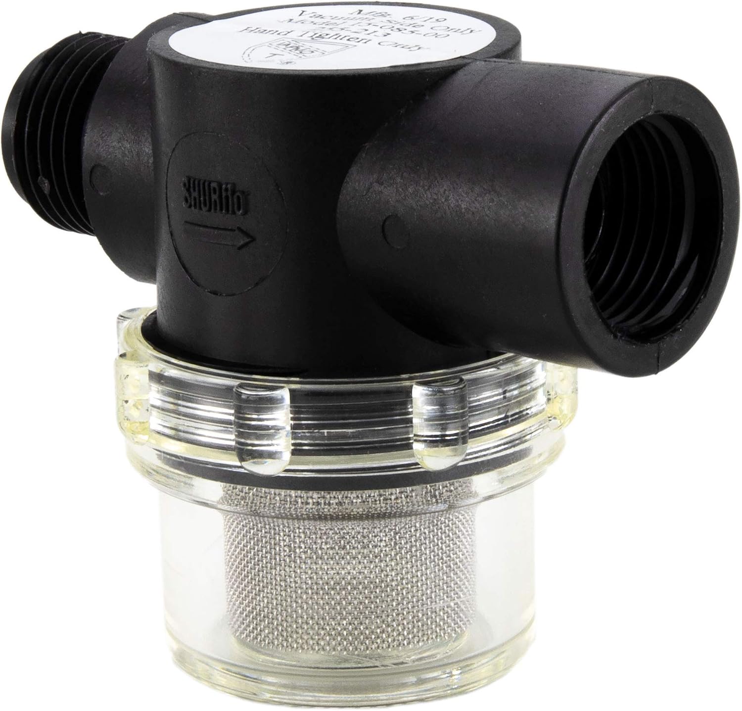 RecPro RV Replacement Water Pump Strainer | 1/2 Twist-On Pipe Strainer | Compatible with WFCO and Shurflo Pumps (RecPro)