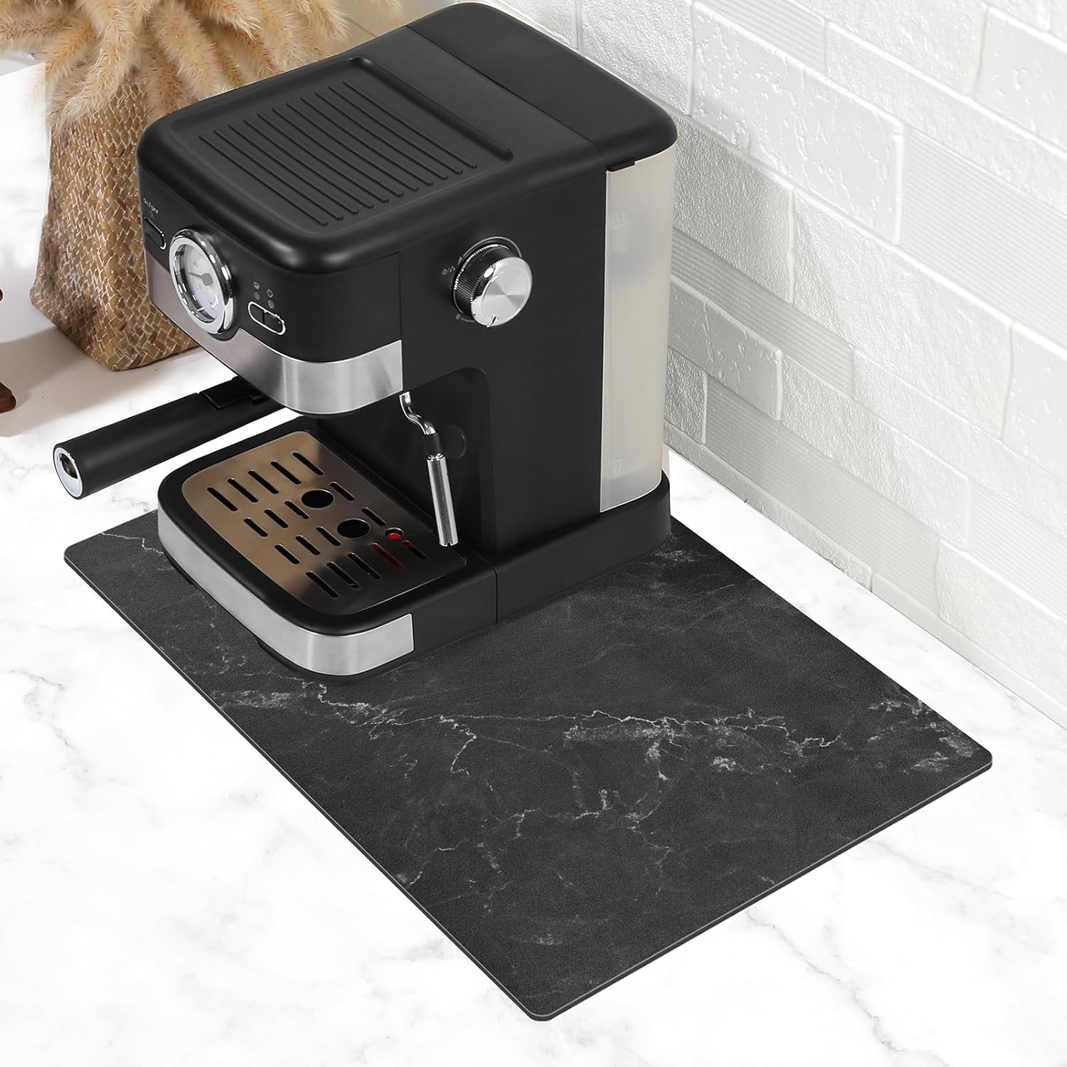 Coffee Mat, Absorbent Dish Drying Mat in Qui Dry Coffee Mat