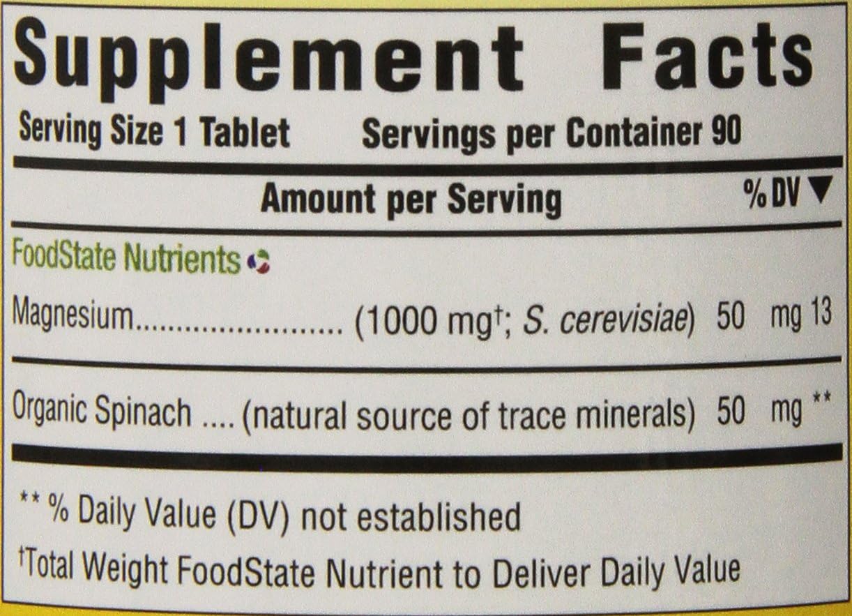 MegaFood, Magnesium, Helps Maintain Nerve and Muscle Function, Essential Mineral Dietary Supplement Vegan, 90 Tablets (90 Servings) (FFP)