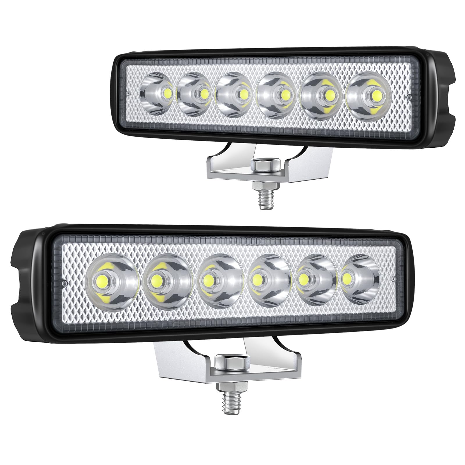 Faro Da Lavoro LED 72W 12/24V 4 Pollici – 10600 Lumen, IP68 Impermeabile, Per Moto, Trattore, Camion, SUV, UTV E ATV