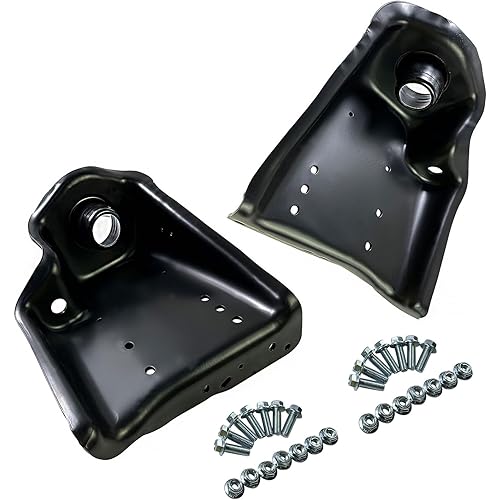 Pair Front Spring Seat Housing Shock Tower Compatible with 2005-2007 Ford F250 F350 F450 F550 Super Duty RH & LH Side 4x4 Suspension Upper Coil Spring Seat Housing Perch