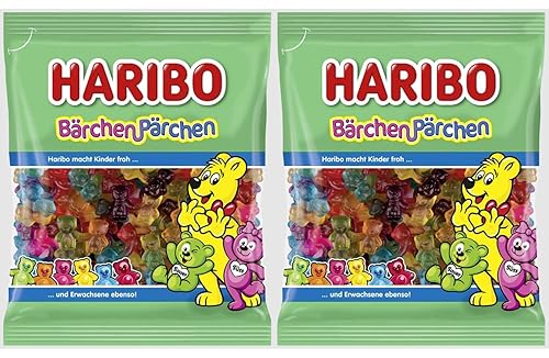 Haribo Baerchen Paerchen - Caramelos de gomita dulce y agria paquete de 2 2 x 564oz