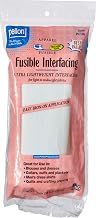 Pellon Fusible Interfacing 15” x 3 Yards – Lightweight Sew-in Interfacing for Sewing, Quilting & Craft Projects – White Polyester