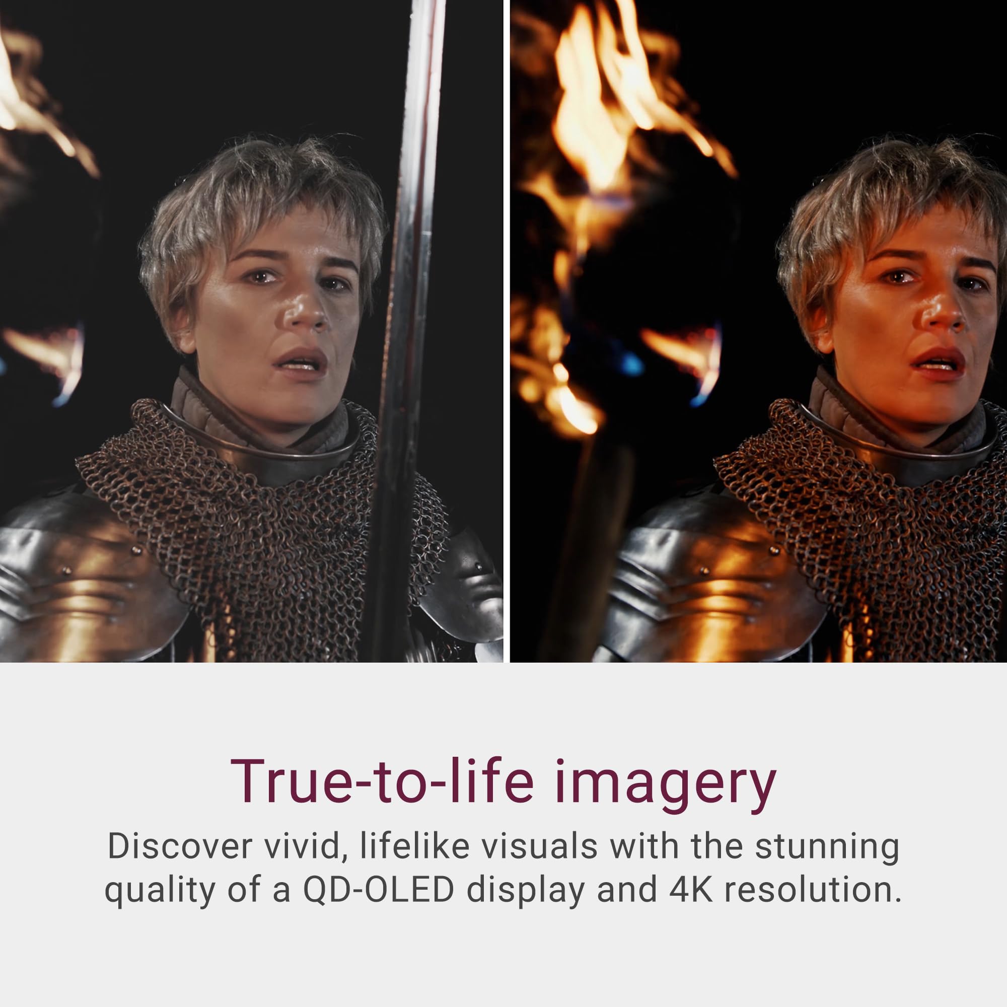 Dell 32 Plus 4K QD-OLED Monitor S3225QC - 31.6-inch (3840 x 2160) 120Hz 0.03ms Display, AI-Enhanced 3D Spatial Audio, Height/Tilt/Swivel/Slant Adjustment - Ash White view 4