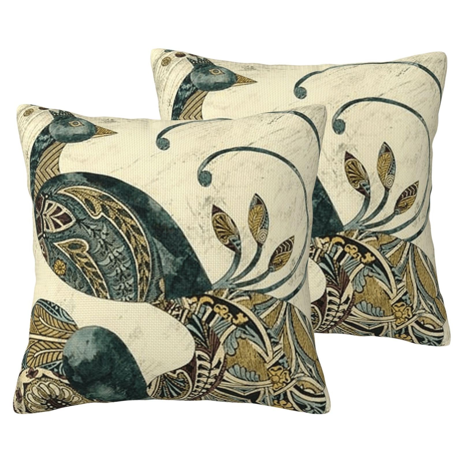 Housse de coussin lin style bohème chic pour décorer un canapé de salon moderne