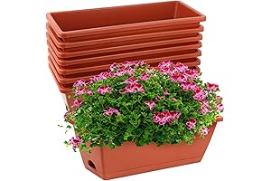 8pcs Window Box Planters: Beautifying Your Home with Vibrant Blooms