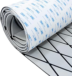 HXBYX EVA Foam Boat Flooring with 3M Adhesive Backing 6mm Thick Diamond Sea Deck Boat Carpet Marine Non-Slip Self-Adhesive Flooring Sheet for Kayak Yacht SwimPool RV 94"x43.9"/28.3"/15.3"