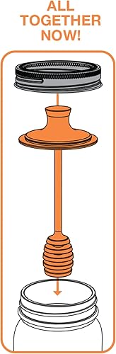 Miniatura 5 de Tapa Jarware de varios estilos para tarros Mason diversos tamaños y colores Anaranjado